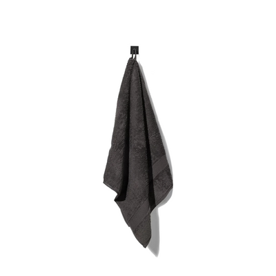 Badhanddoek donkergrijs 50x100cm 2 stuks