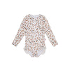 Leopard | kaki meisjes uv badpak met lange mouwen