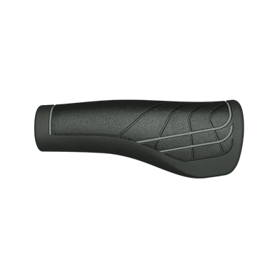 Herrmans LINE DD36 - Ergonomisch verstelbaar fiets handvat zwart grijs 124 90mm