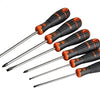 Bahco fit schroevendraaierset met rubber greep, gleuf-, pozidriv - 6-delig - b219.016