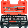 Bahco doppenset 3 8 | omkeerbare ratel | zeskant | metrisch en inch-maten - 38-delig - koffer - s380