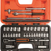 Bahco doppenset 3 8 | omkeerbare ratel | zeskant | metrisch en inch-maten - 38-delig - koffer - s380