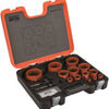 Bahco sandflex® bi-metalen gatzagenset | voor metaal en houtsoorten | 16 mm - 83 mm - 18-delig - 3834-set-152