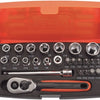 Bahco doppenset 1 4 | zeskant | inch-maten | inclusief bits en bithouder - 25-delig - koffer - sl25af