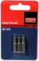Bahco x3 bits t15 25mm 1 4 dr standard | 59s t15-3p