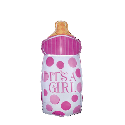 Ballon folie babyfles it's a girl 44x82cm