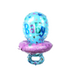 Ballon folie fopspeen blauw 54x60cm