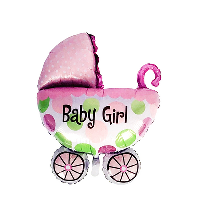 Ballon folie kinderwagen baby girl 108x82cm