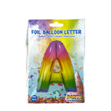 Ballon folie letter a rainbow 86cm - afbeelding 2