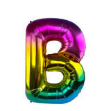 Ballon folie letter b rainbow 86cm - afbeelding 1