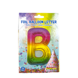 Ballon folie letter b rainbow 86cm - afbeelding 2