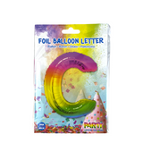 Ballon folie letter c rainbow 86cm - afbeelding 2