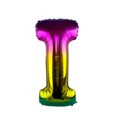 Ballon folie letter i rainbow 86cm - afbeelding 1