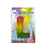 Ballon folie letter l rainbow 86cm - afbeelding 2