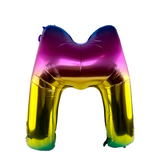 Ballon folie letter m rainbow 86cm - afbeelding 1