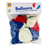 Paperdreams ballonnen rood wit blauw 30cm 25 stuks - afbeelding 2