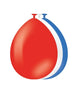 Paperdreams ballonnen rood wit blauw 30cm 50 stuks