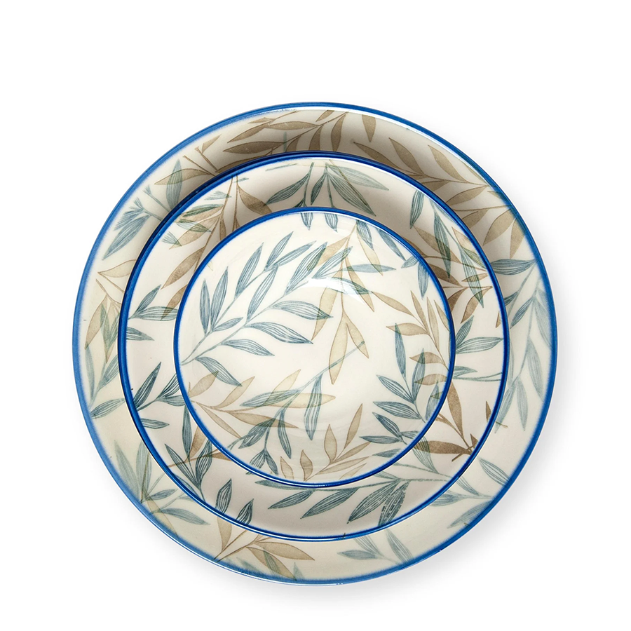 Bambum serviesset fondo blauw 12-delig