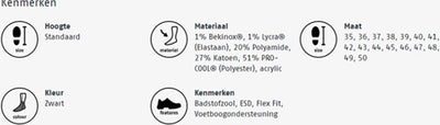 Bata cool ms 1 sokken | zwart | maat 47 - 31.017.014.47