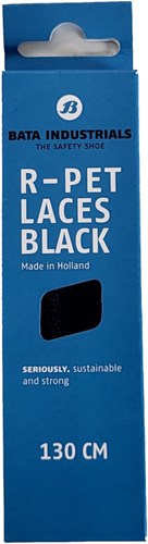 Bata r-pet laces | zwart | maat 130 cm - 8712843710559