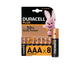 Duracell duracel plus 100% aaa 8-pack lr03 mn2400 (10 stuks)