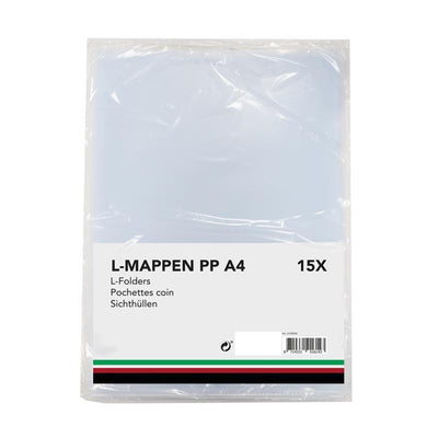 L-mappen pp a4 pak a 15 stuks