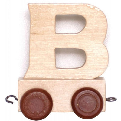 houten letter b met wieltjes 6 cm hoog