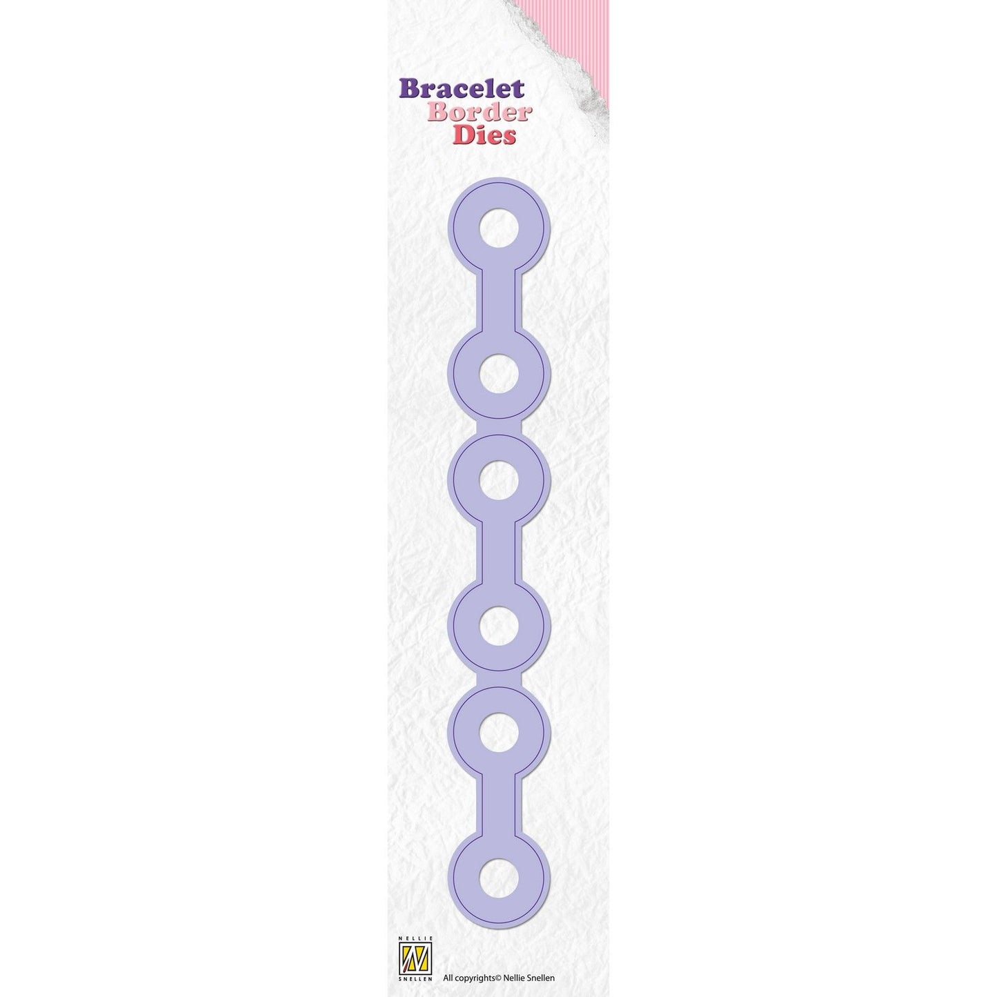Nellie's choice • bracelet border die rand cirkels jumbo