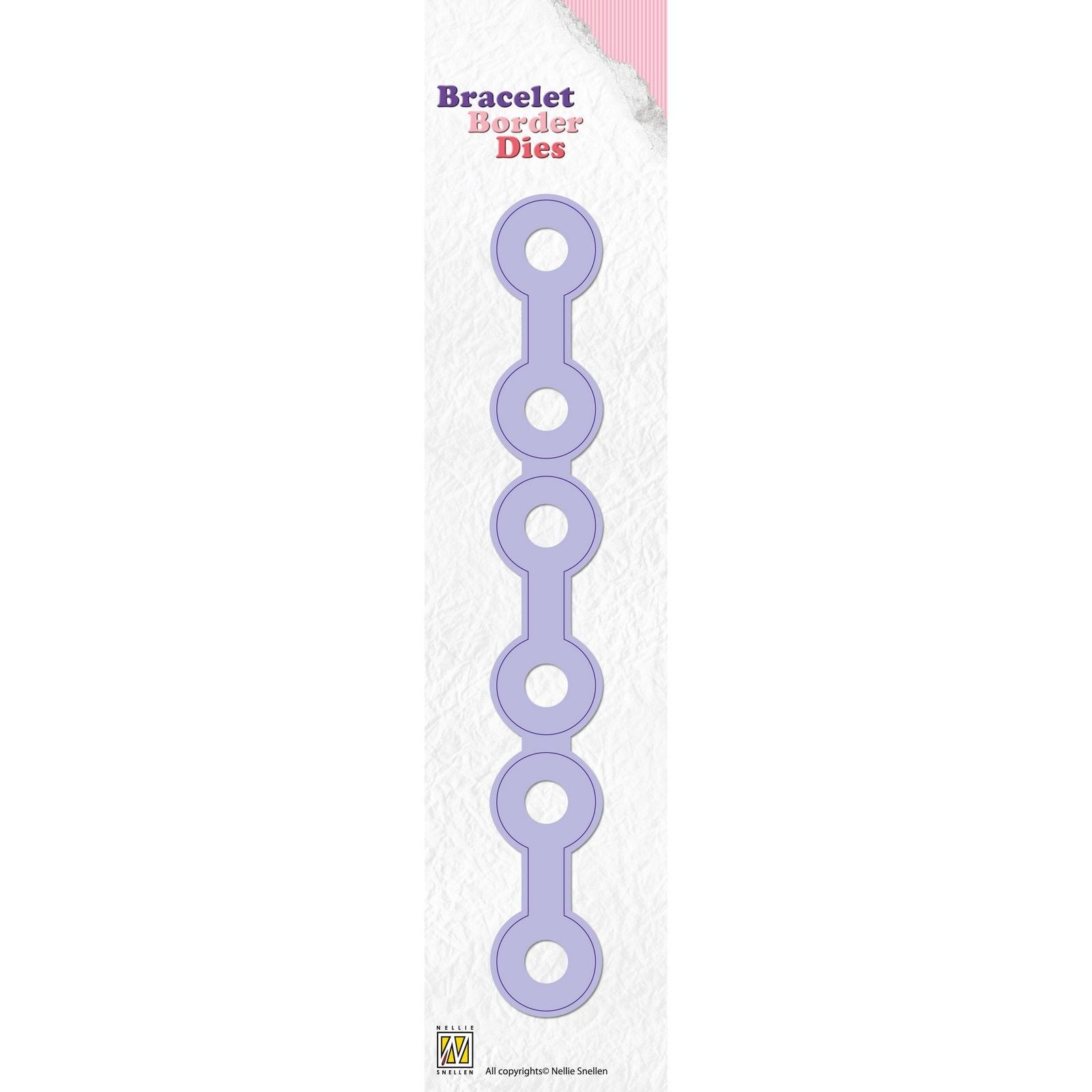 Nellie's choice • bracelet border die rand cirkels jumbo