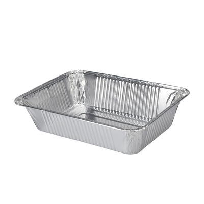 Bbq barbecue ovenschaal aluminium 22x15,5x4,5cm 5 stuks