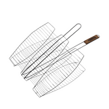 Bbq barbecue visgrill metaal 36x36cm - afbeelding 2