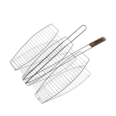 Bbq barbecue visgrill metaal 36x36cm