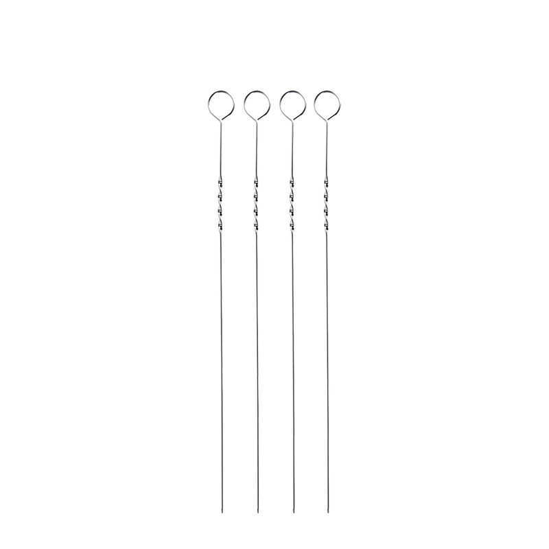Bbq barbecue vleesspiezen 38cm 4 stuks