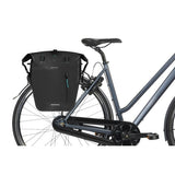 Basil enkele fietstas rivo l tarpaulin mik 25-31l 14 x 28 x 43 cm - zwart - afbeelding 2