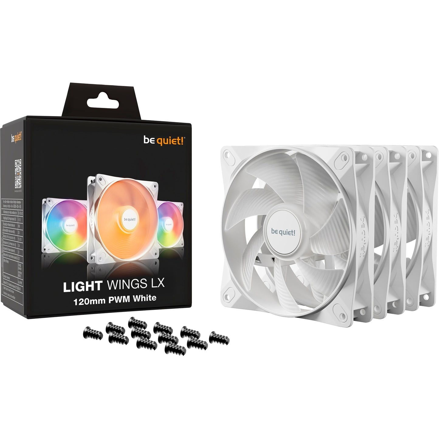 Be quiet! light lx 120mm pwm triple pack white