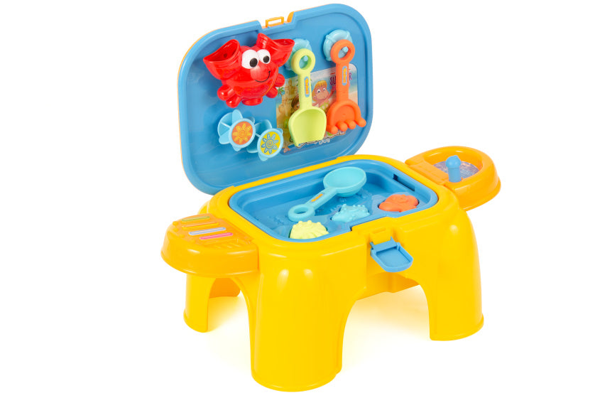 Beach toys compact zand- en watertafel met accessoires 16-delig
