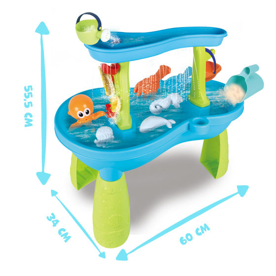 Beach toys zand- en watertafel met accessoires 19-delig