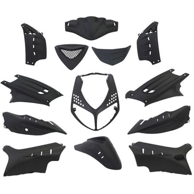 Edge plaatset 13-delig voor peugeot speedfight 2 - mat zwart