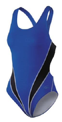 Beco Badpak dames polyester zwart blauw maat 40