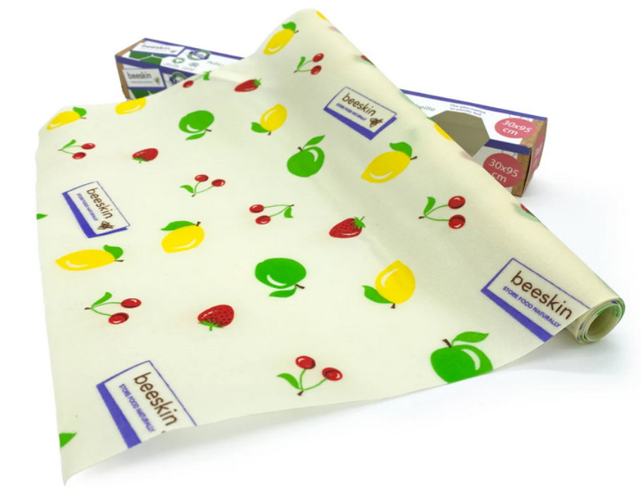 Beeskin bijenwasdoek - op de rol - 30x95 - fruit print