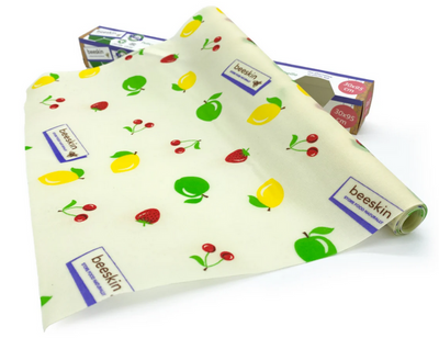 Beeskin bijenwasdoek - op de rol - 30x95 - fruit print