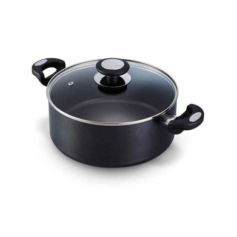 Beka pro induc kookpot - ø 20 cm - met deksel - keramische antikleeflaag - pfas-vrij - geschikt voor inductie - zwart