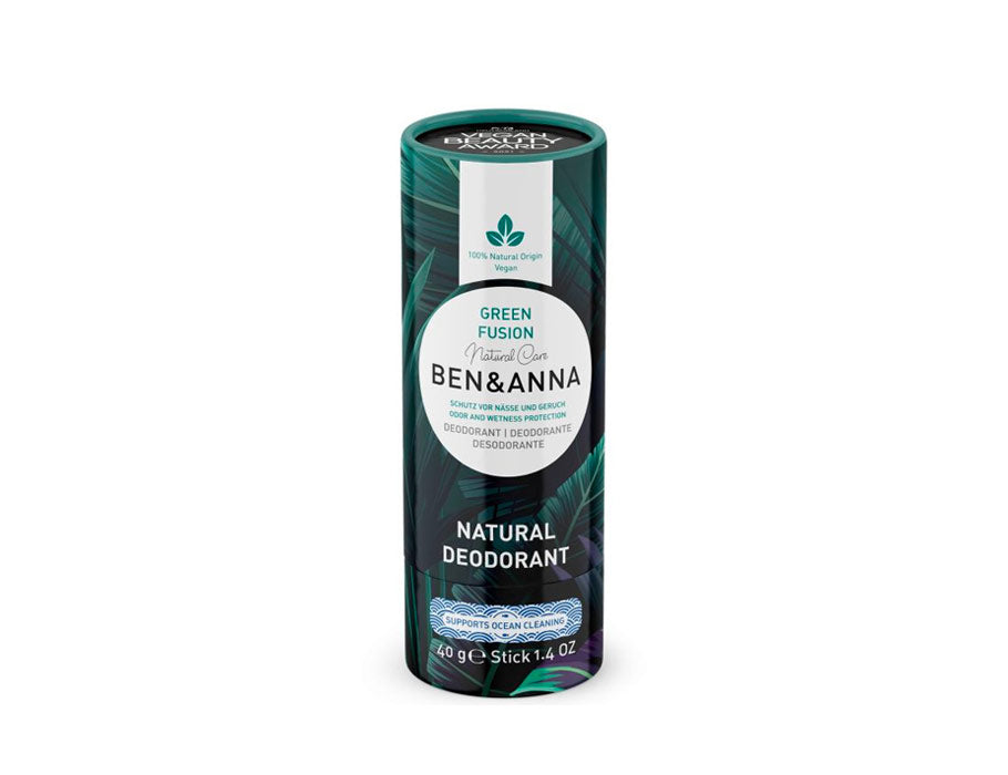 Ben anna deodorant in papiertube - green fusion - 40 gram
