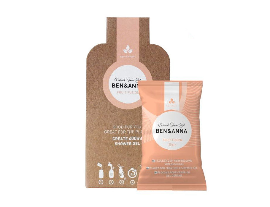 Ben anna douchegel - vlokken - fruit fusion - 2x20gr.