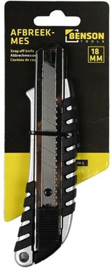 Enzo benson afbreekmes 18mm aluminium zwart - 6410820 - afbeelding 2