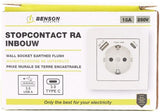 Enzo benson inbouw stopcontact ra + usb + usb-c wit - 4650012 - afbeelding 2