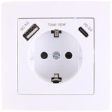Enzo benson inbouw stopcontact ra + usb + usb-c wit - 4650012 - afbeelding 1