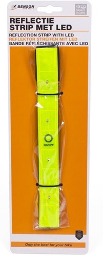 Led armband fluorgeel. incl batterijen