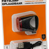Enzo benson led fietslamp usb oplaadbaar rood - 5700340