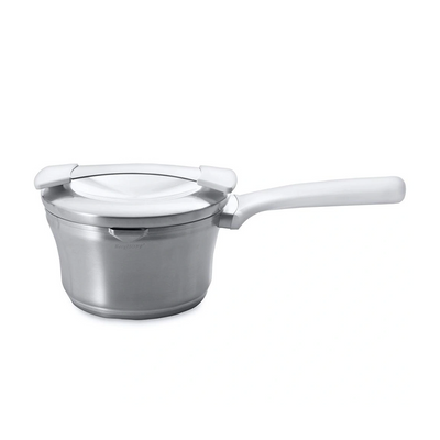 Berghoff auriga steelpan met deksel wit ø16cm